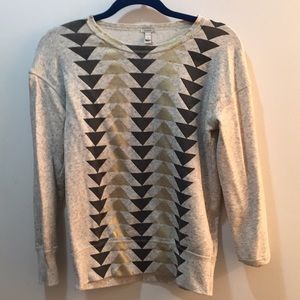 J. Crew Sweatshirt Geometric Print